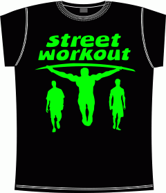 Прикольные футболки: street workout black